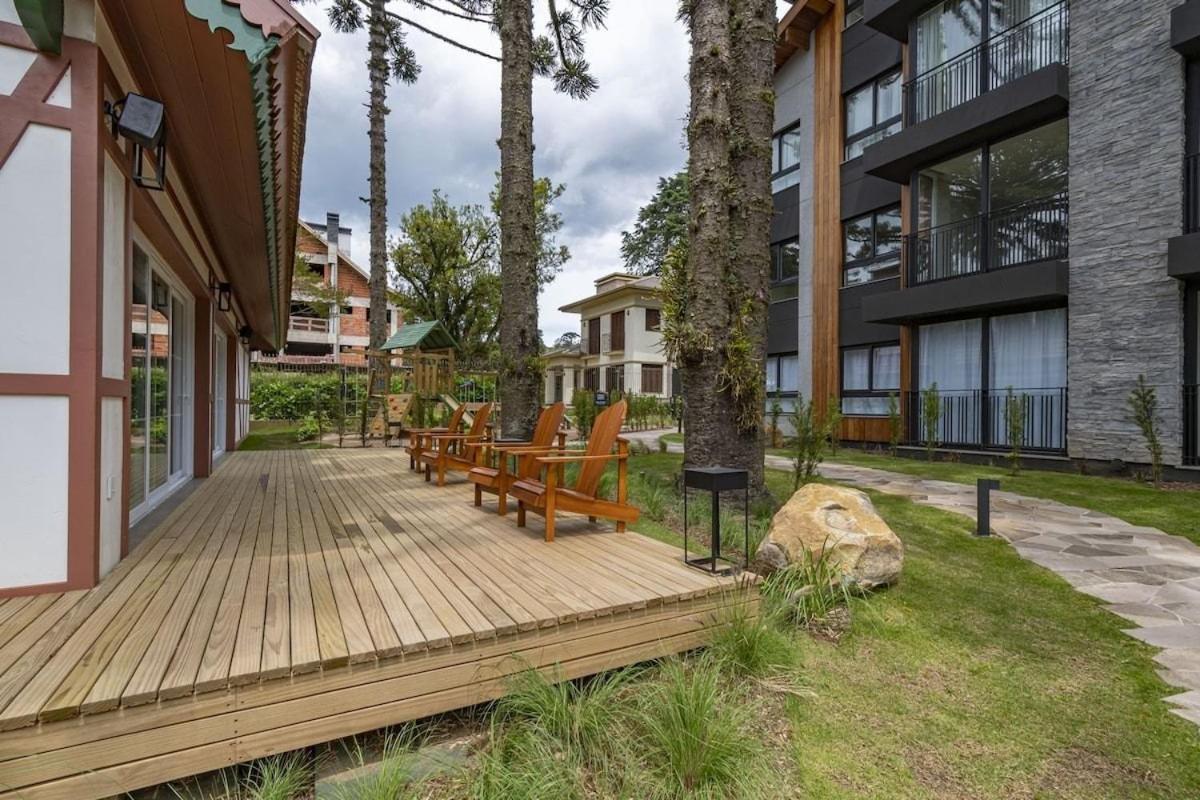 Rosa Edificio Bav Appartement Gramado Buitenkant foto